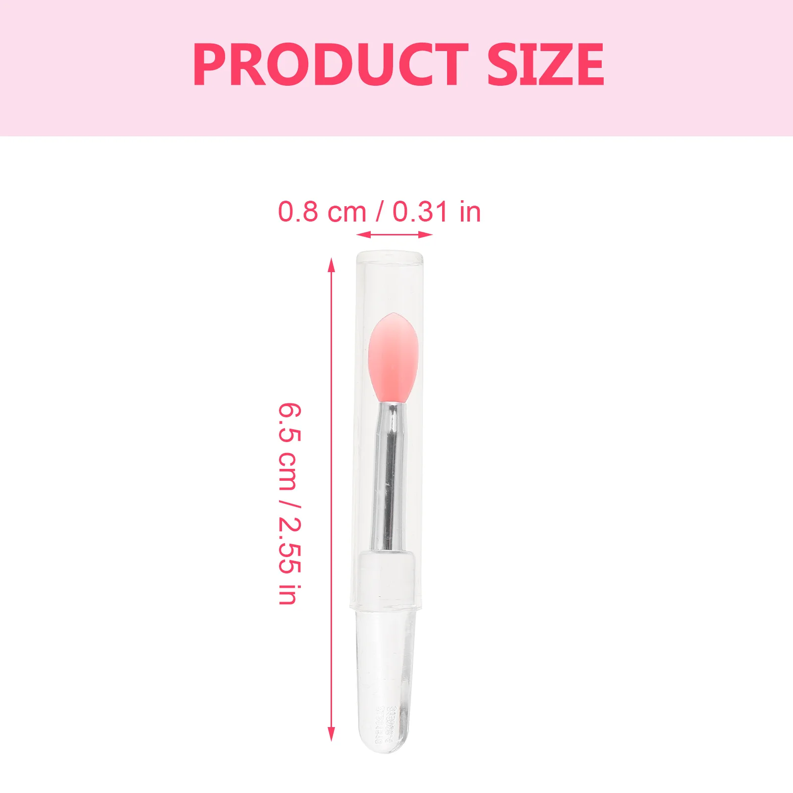 6 Pcs Lip Balm Silicone Mask Brush Tool Makeup Applicator Lipstick Accessory Eyeshadow Miss