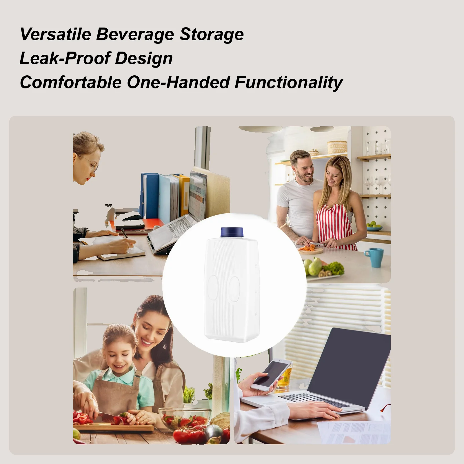 

Cold Water Jugs Leak-proof Water Bottle With Scale Refrigerator Water Jugs For Cold Water Iced Tea Juice Coffee Milk Beverages