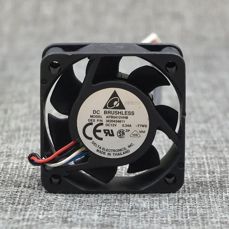 for AFB0412VHB 4015 12V 0.24A 4CM 4-Wire Ball Bearing PWM Intelligent Cooling Fan
