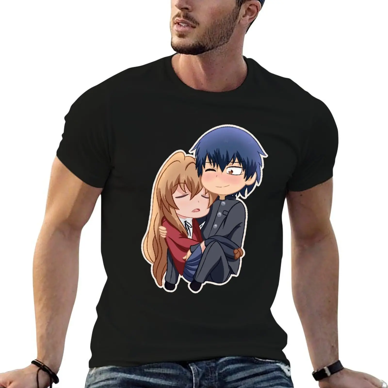 Toradora T-Shirt summer tops basketball graphic tees Short sleeve tee men