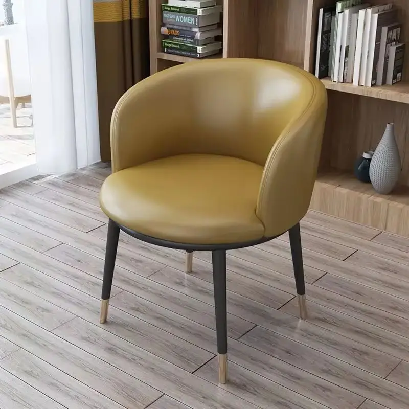 

Скандинавский современный минималистичный стул: креативный компьютерный стул-табурет со спинкой, обеденный стул для туалетного столика, мебель для гостиной