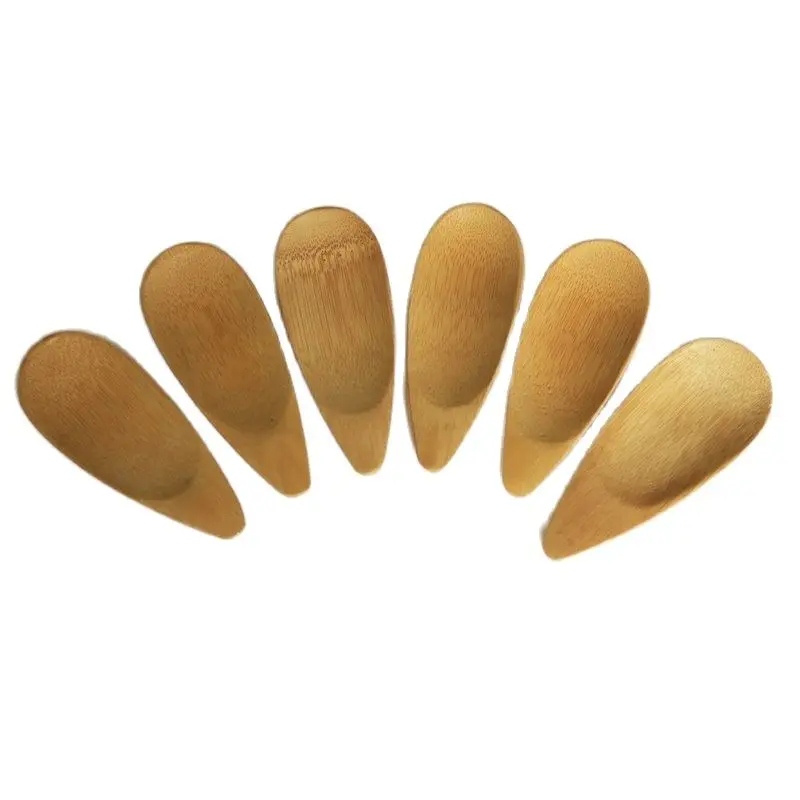 5pcs Creative Natural Bamboo Spoon Tea Scoops Mini Short Handle Tea Spoon