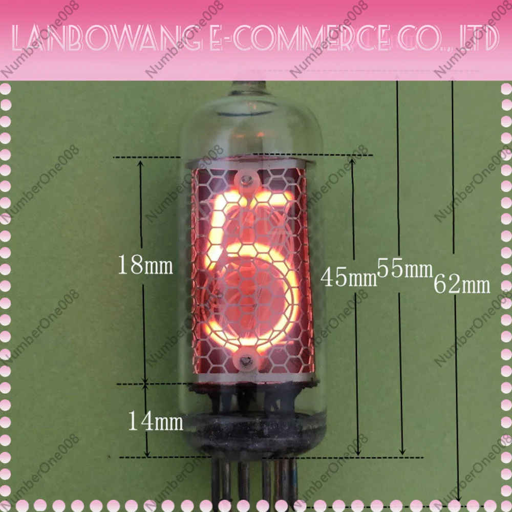 In8 Brand New Original Box Former Soviet Union Glow Tube Retro DIY Electronic Glow Clock Nixie Tube with CCCP Sign