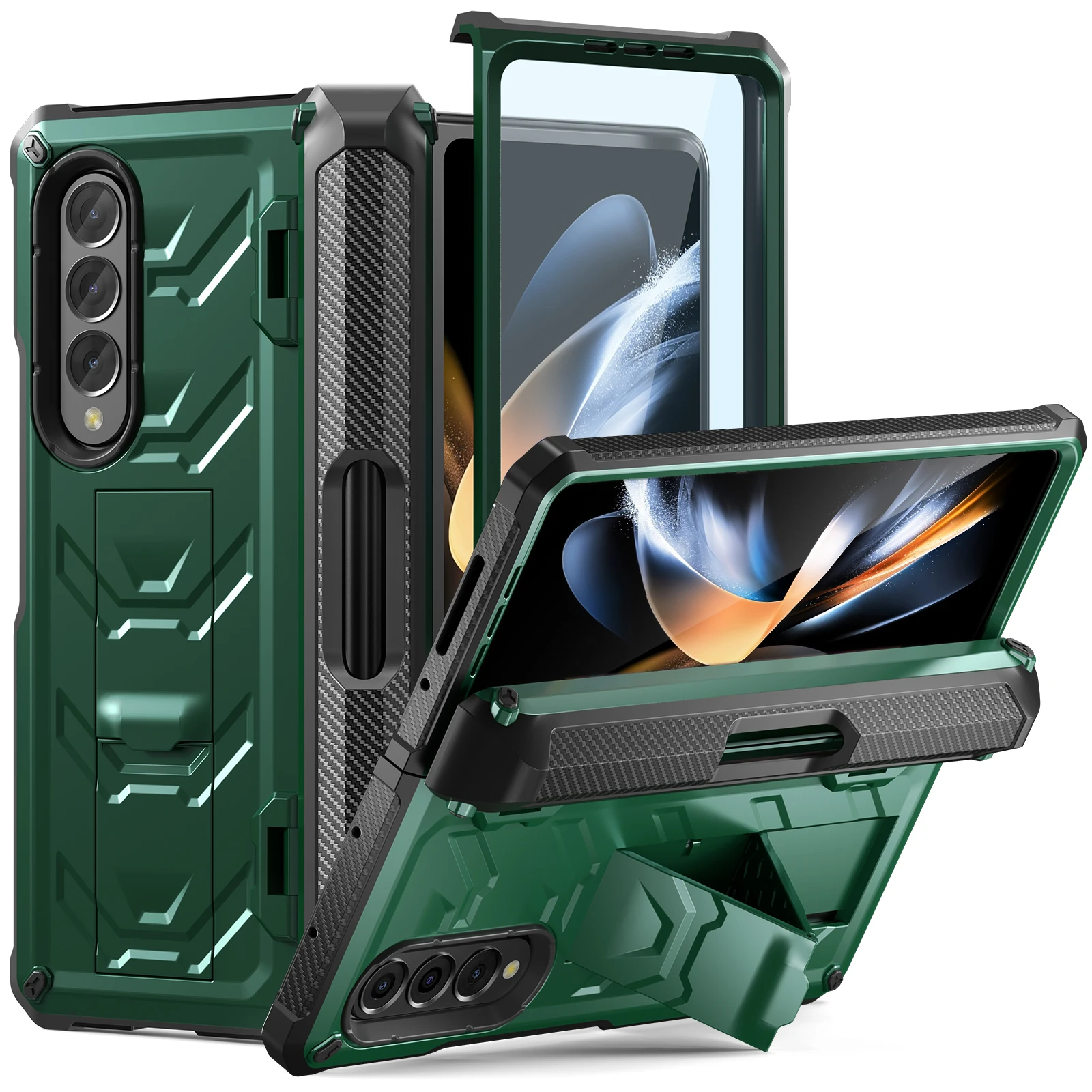 

Armor Case for Samsung Galaxy Z Fold4 SM-F9361 Hard Cases for Galaxy Z Fold 5 Fold3 7.6 inch SM-F9260 SM-F926 Phone Cover