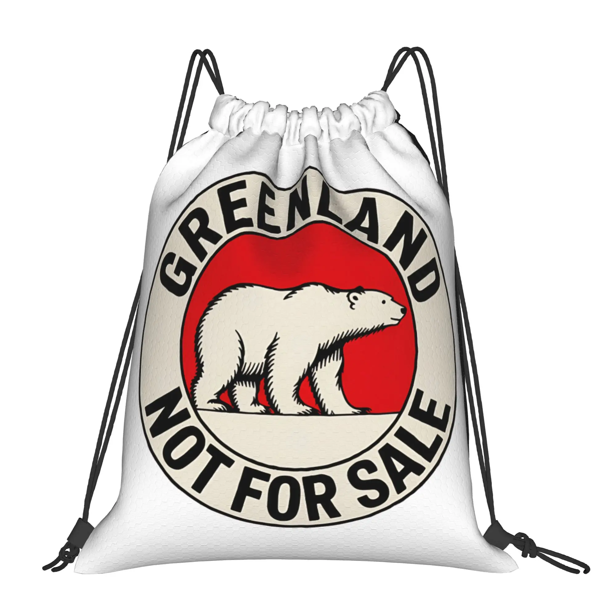 

Сумки на шнурке "Гренландия не продается", спортивные рюкзаки, сумки для спортзала, водонепроницаемые сумки с полярным медведем, сумки на шнурке для йоги