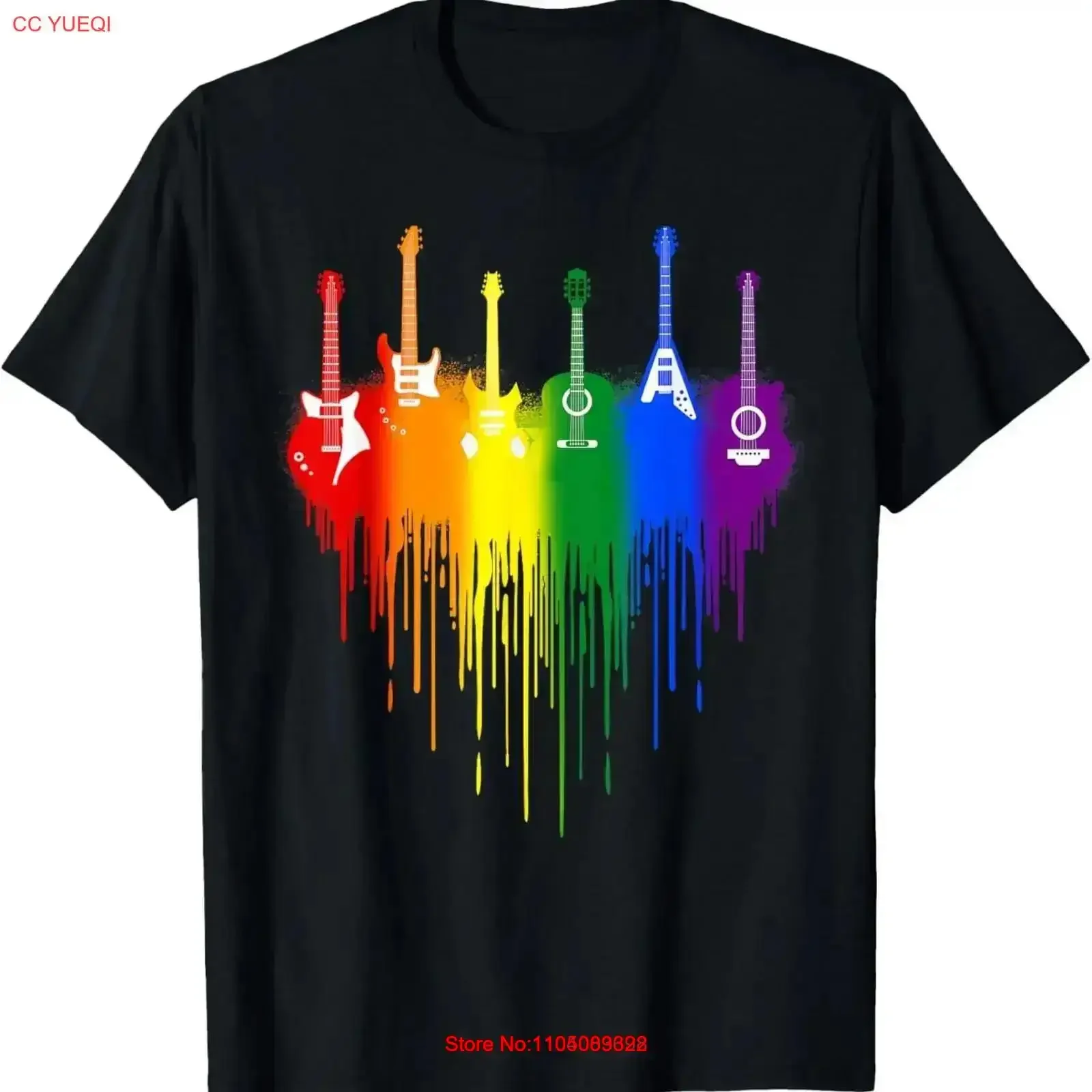 القيثارات القلب مثلي الجنس LGBTQ فخر حليف قوس قزح العلم حقوق الإنسان تي شيرت خمر غسلها أوم مصمم الملابس الشارع الشهير الموضة