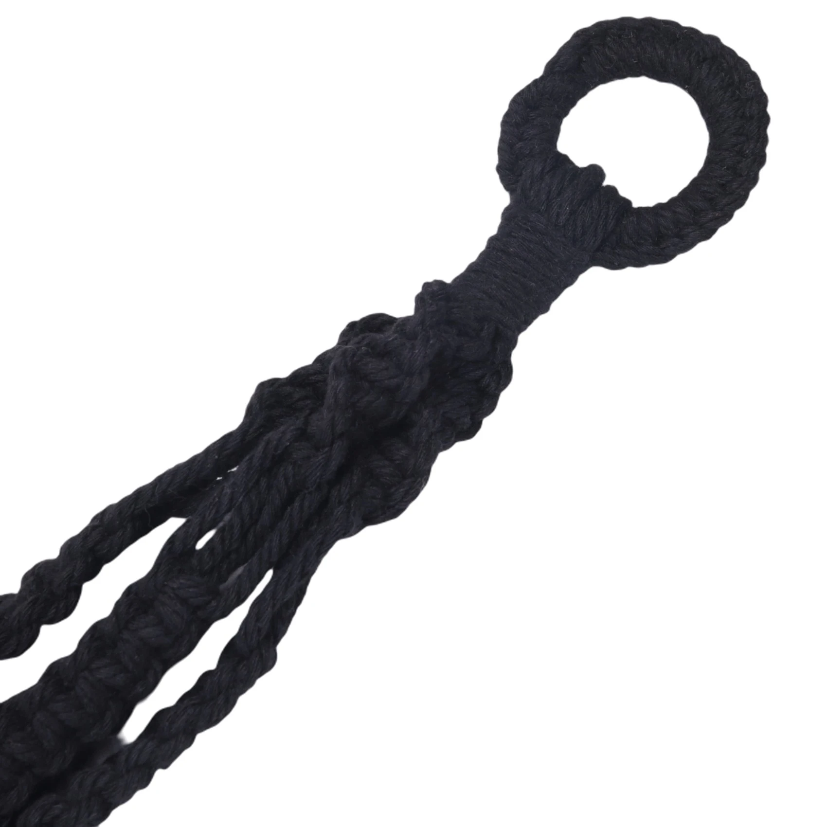 AA94-Plant-Linked Indoor And Outdoor Hanging Flowerpot Basket Cotton Rope, Garland Plant Stand, 2 Pieces