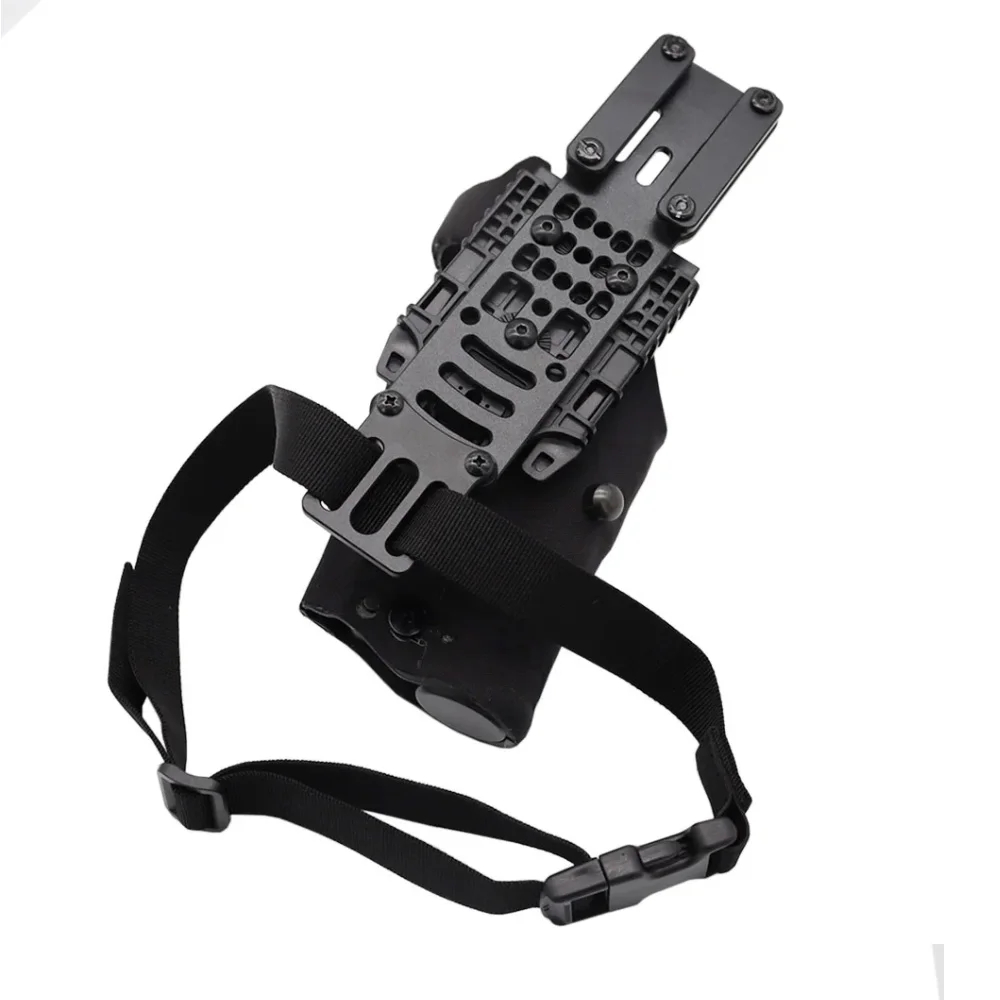 Taktischer modularer Pistolen holster adapter aus Metall mit qls Plattform holster Drop Leg Band Jagd Airsoft Quick Pull Draw – Detail 11