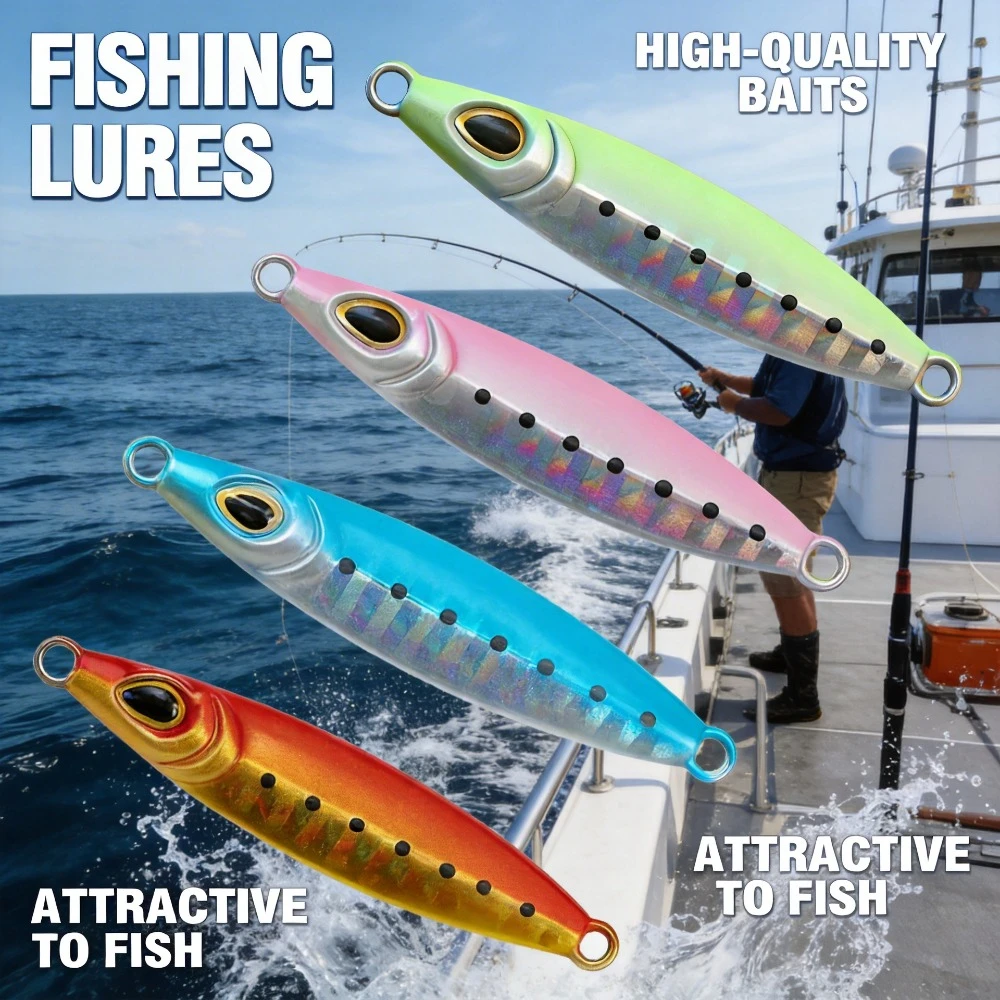 

Small Lead Fish Long Cast Metal Jig Spoon VIB Saltwater Boat Fishing For Topmouth Culter Bass Freshwater Lure