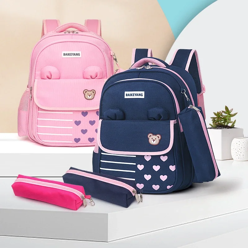 Fun and Cute Children's Schoolbag To Reduce The Load and Protect The Spine Breathable Backpack for Primary School Students