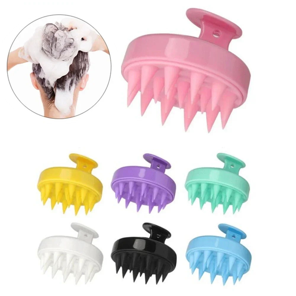 

Hair Washing Comb Shampoo Brush Silicone Head Scalp Massage Comb Body Massage Brush Bath Shower Brush Salon Hairdressing Tool