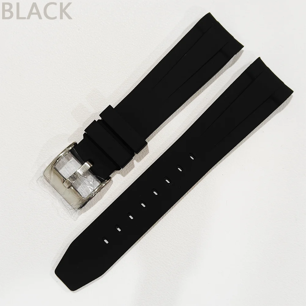 40MM Horlogekast Fit NH35 uurwerk Horlogekast Unidirectionele rotatie groen lichtgevend acryl transparant 20mm bandaccessoires