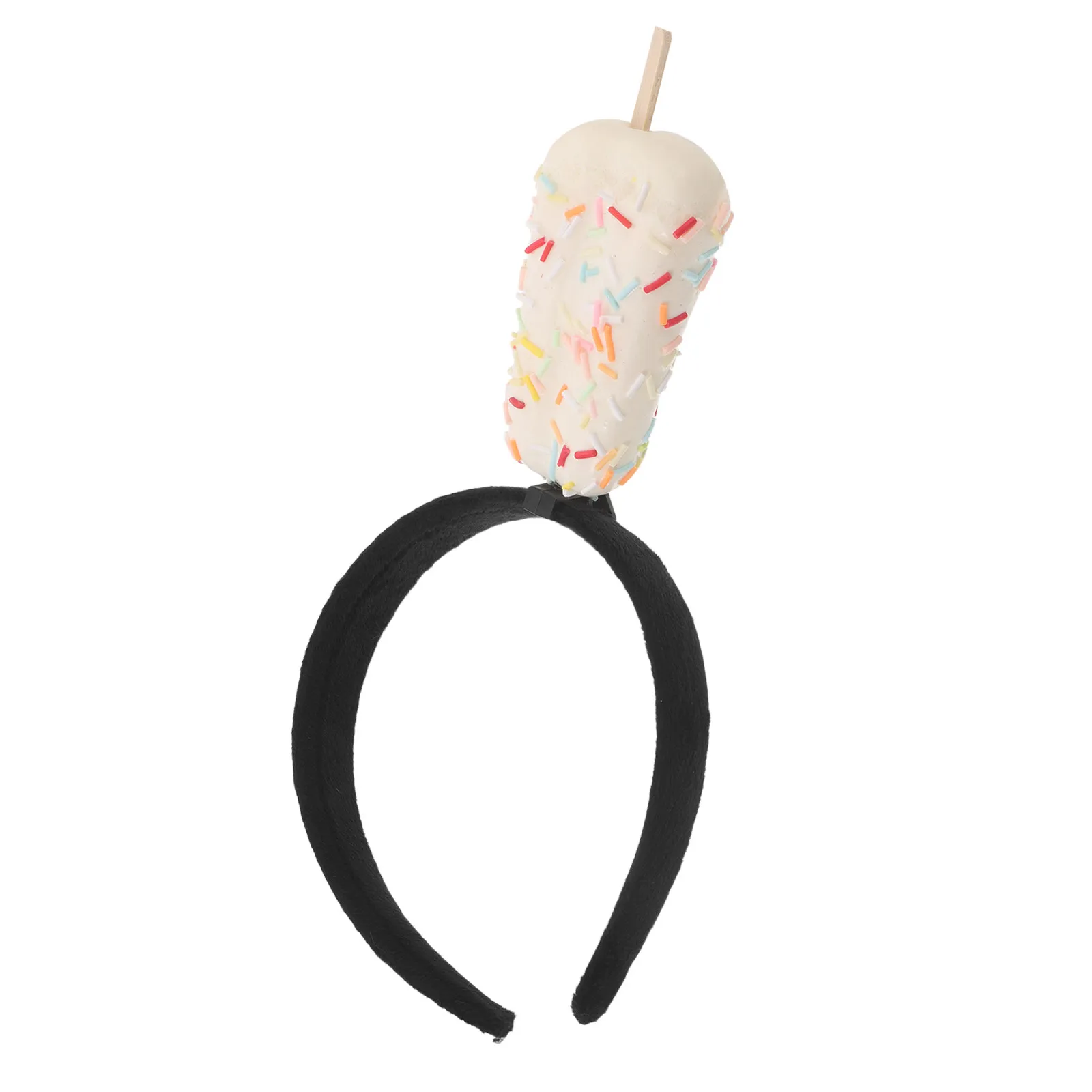 

Pastel Ice Cream Headband for Girls Women Toddlers Cute Embellished Tropical Party Hair Accessory Hawaiian Luau Dessert Theme