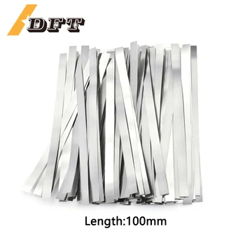 25/50pcs 길이 100mm 리튬 배터리 18650 배터리 용접 기계 스폿 용접기 DIY 프로젝트에 대 한 니켈 도금 강판