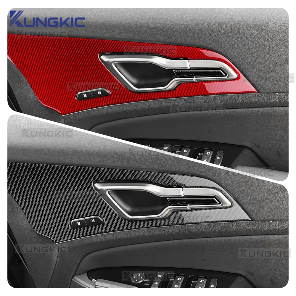 

Настоящая мягкая наклейка из углеродного волокна для Kia Sportage 2022 2023 2024 2025 LHD RHD, дверная ручка автомобиля, чаша, отделка панели, аксессуары для интерьера