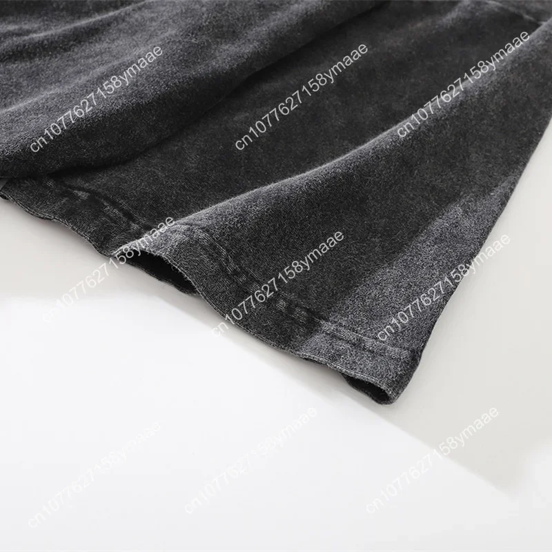 Hip Hop Streetwear Oversized T shirt 2023 Man Printed Fashion Vintage Washed Short Sleeve Summer O-Neck Unisex Cotton T shirt