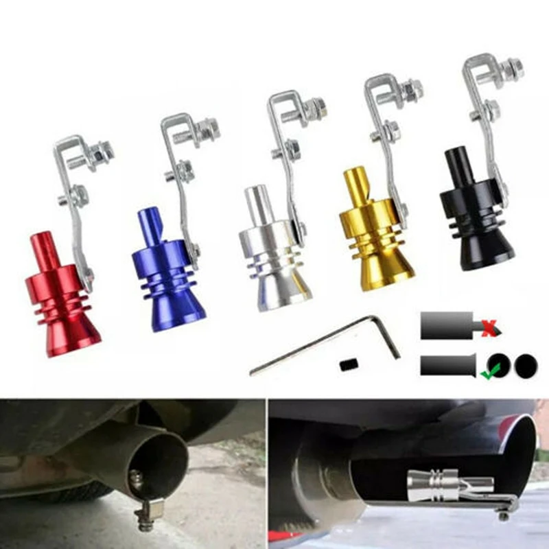 Car Turbo Sound Whistle Muffler Exhaust Pipe Auto Blow off Valve Simulator Sounder Motorcycle Accessories