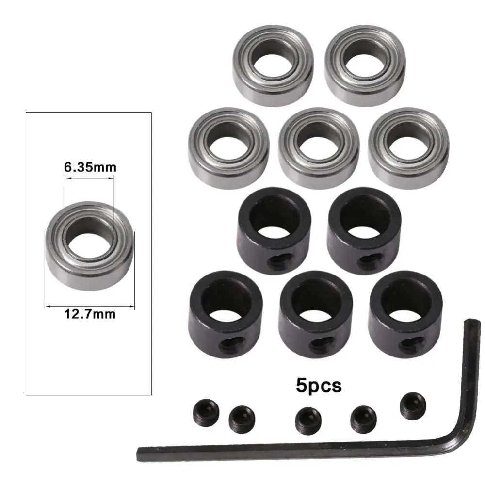 Router Bit Bearing Replacement Parts Woodworking Machine Tool Accessory Radial Ball Bearing Steel Milling Cutter Mount