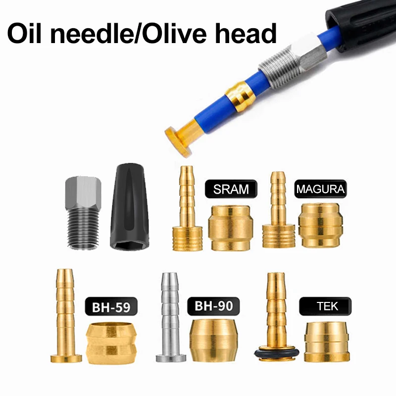 MTB Bicycle Hydraulic Disc Brake Oil Needle Olive head Connect Inserts for Shimano BH90 BH59 SRAM MAGURA TEK Brake oil Hose