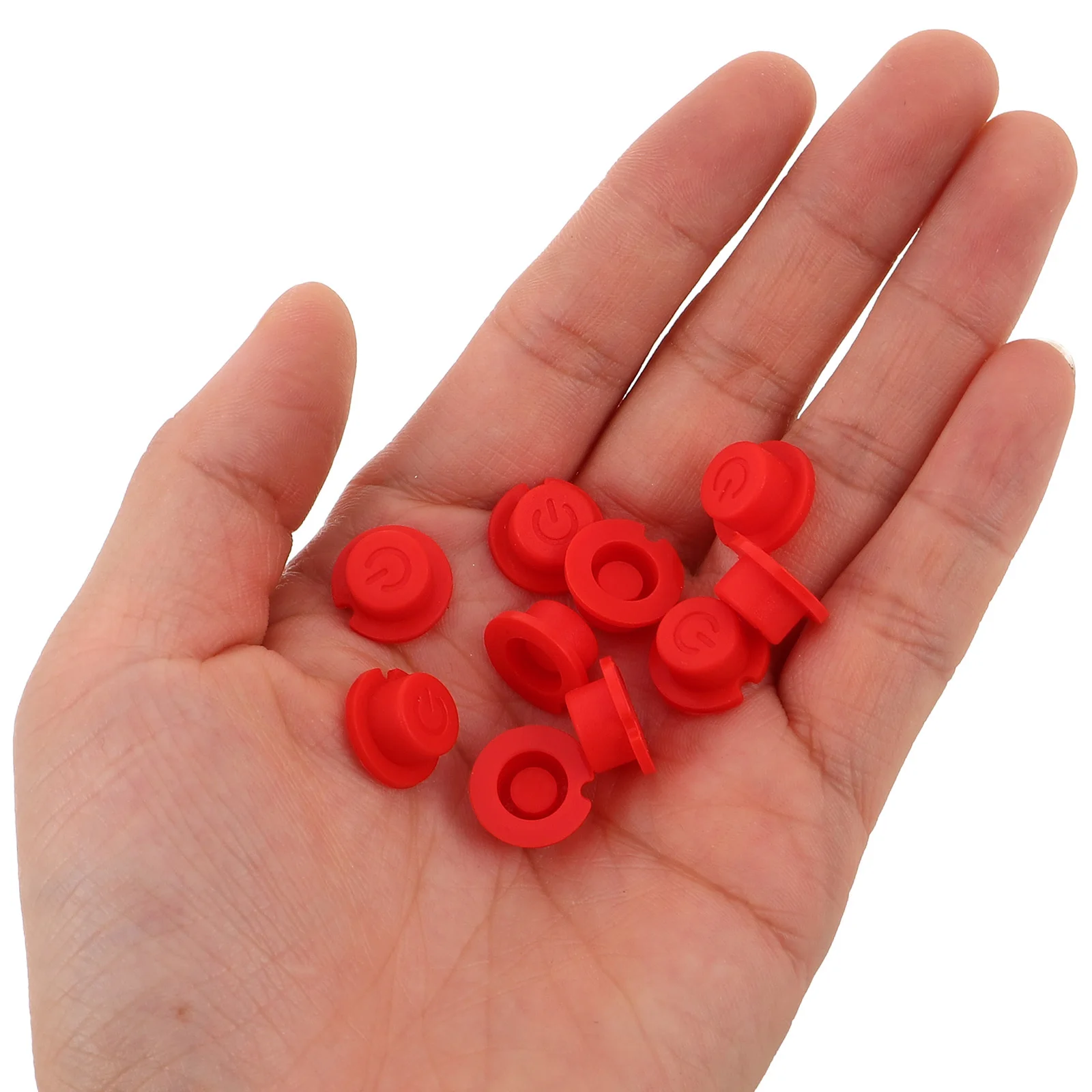 

50Pcs Silicone Keycaps Round Button Covers for Remote Control Switch Replacement Easy Install Waterproof Dustproof Silicone Caps