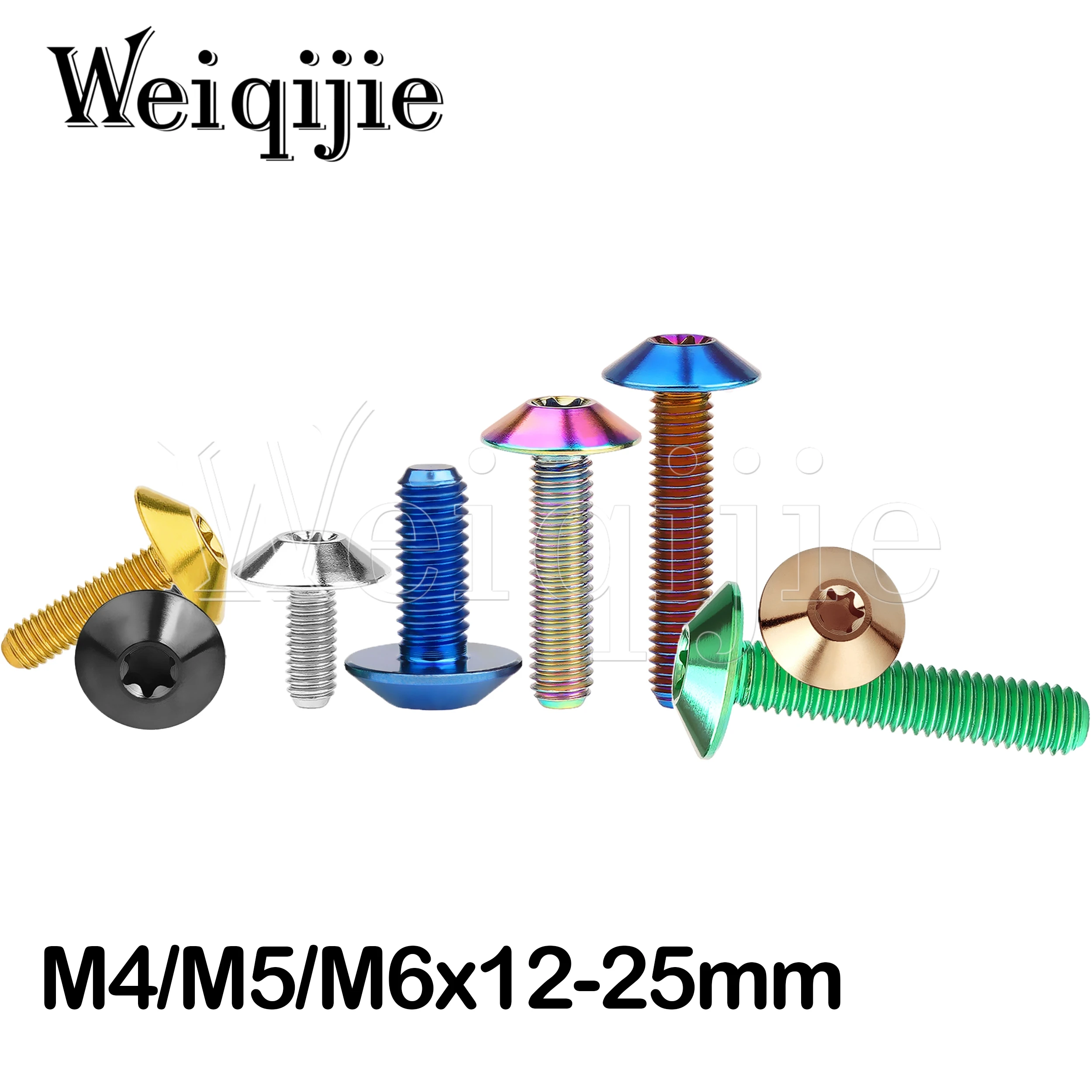 

Weiqijie титановые болты M4/M5/M6x12 15 20 25 мм