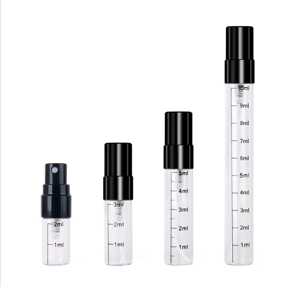 50/100 Stück 2 ml 3 ml 5 ml 10 ml Großhandel nachfüllbare Parfümflasche leere Sprühflasche abgestufte Flasche Parfümflaschen