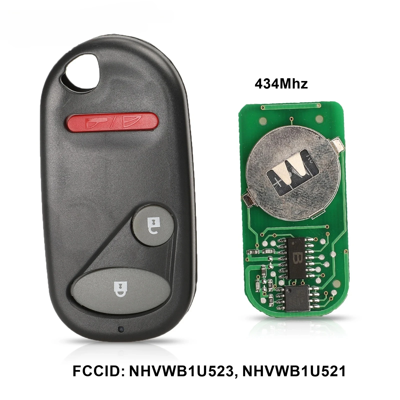 

2+1Buttons Keyless Entry Remote key For Honda NHVWB1U521 433Mhz For Civic 2001 -2005 NHVWB1U523 key