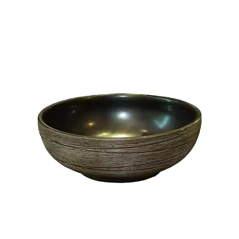 

Balcony wash basin ceramic art stage basin round complex antique washbasin household