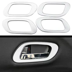 Car Internal Chrome 4pcs/set Door Handle Frame Sticker for Honda HRV HR-V Vezel 2013 2014 2015 2016 2017 2018 Accessories