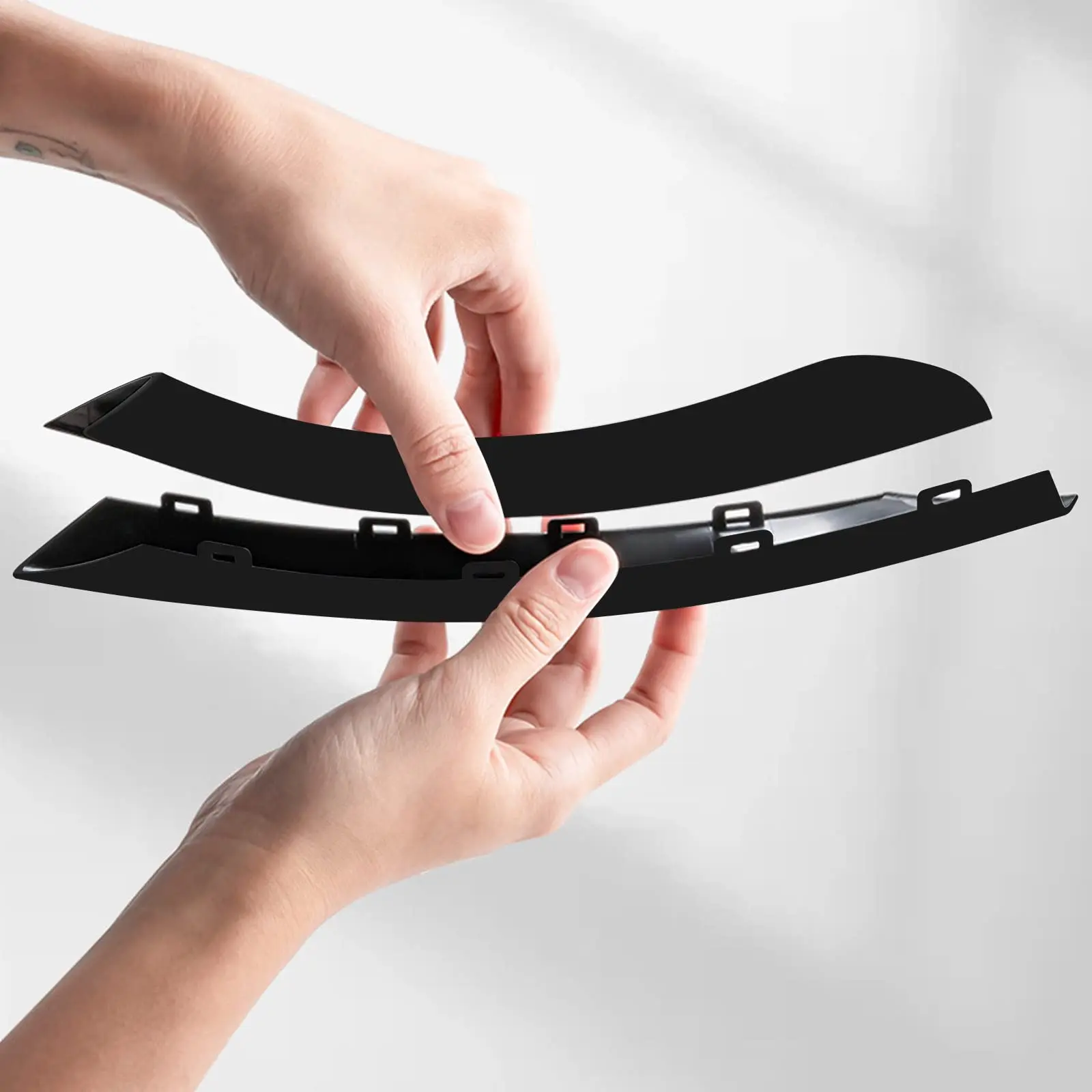 Tool-free Black E90 E91 E92 Inside Door Handle Cover Panel Trim For BMW 3 Series E90 E91 E92 316 318 320 325 328i 2005-2012