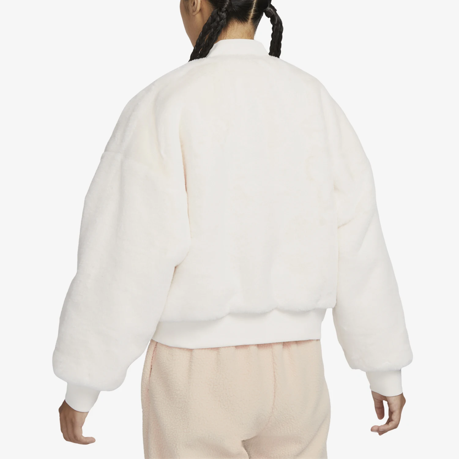 Nike genuine winter women's warm fleece double-sided short jacket FB8693-133