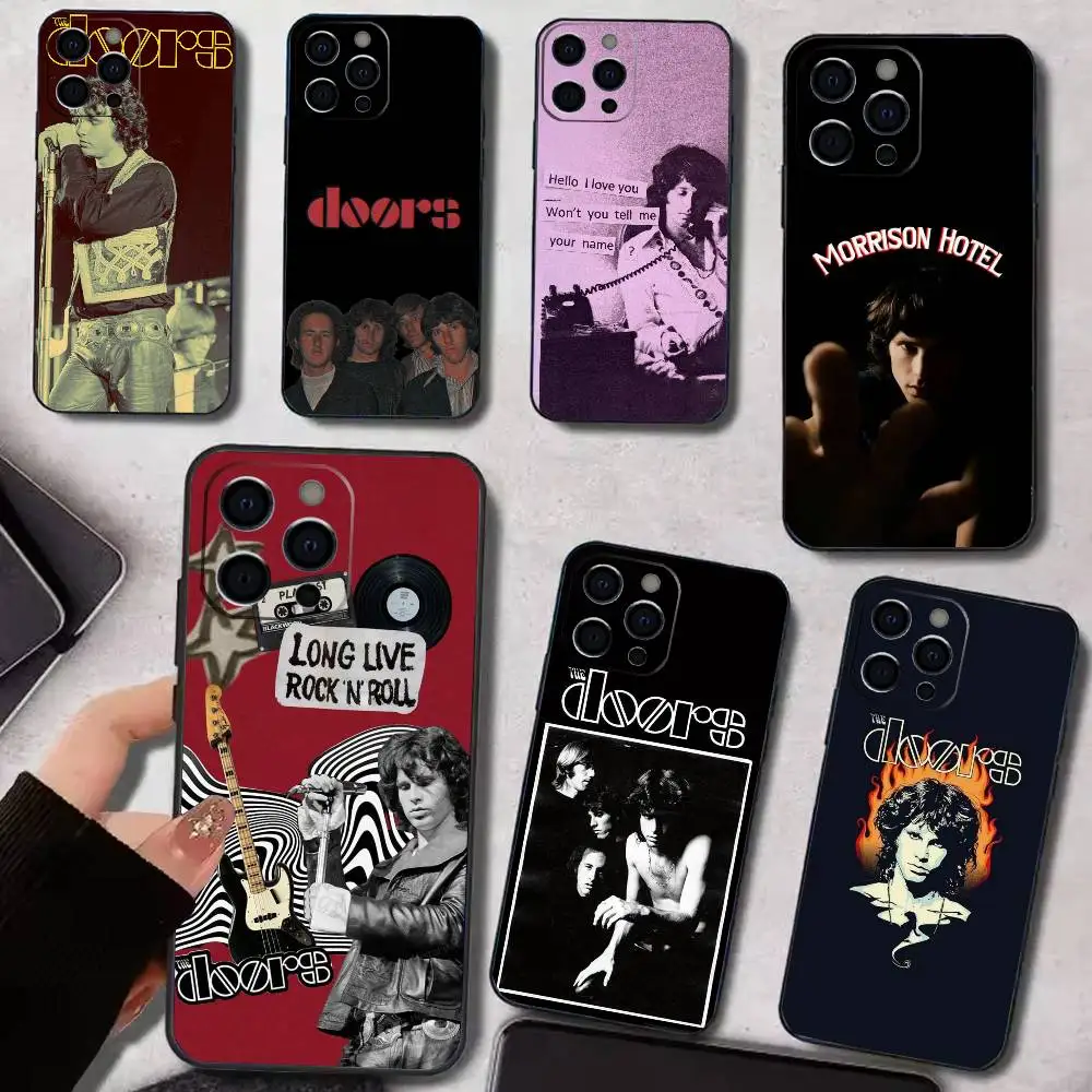 

The Doors Jim M-Morrison Phone Case For iPhone 17,16,15,14,13,12,11 Plus,Pro Max,XS,Soft Silicone Black Cover