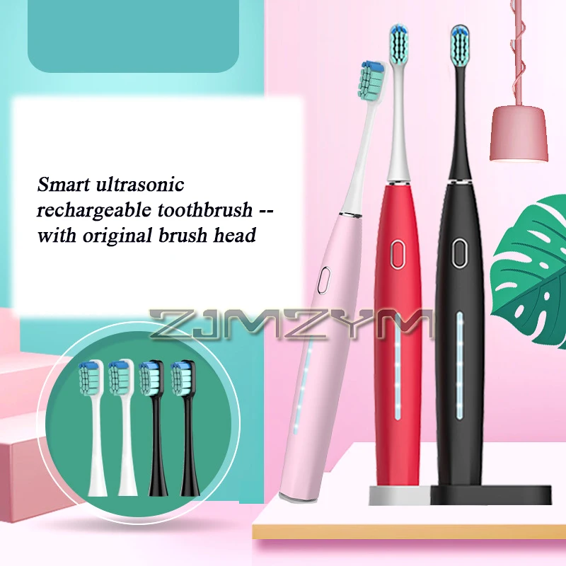 Cepillo de dientes eléctrico de levitación magnética, recargable, ultrasónico, automático, impermeable