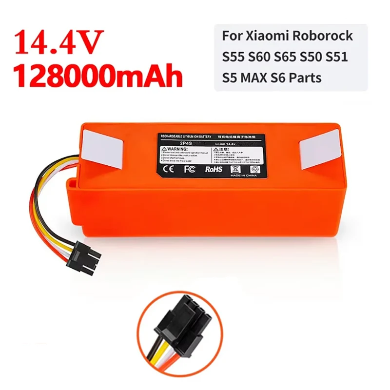 

Original 14.4V 12800mAh high-capacity Battery for Roborock S50 S5 S6 S7 Pure/MAX/MaxV/MaxV Ultra/Q5 Q7 Pro/MAX Vacuum Cleaner