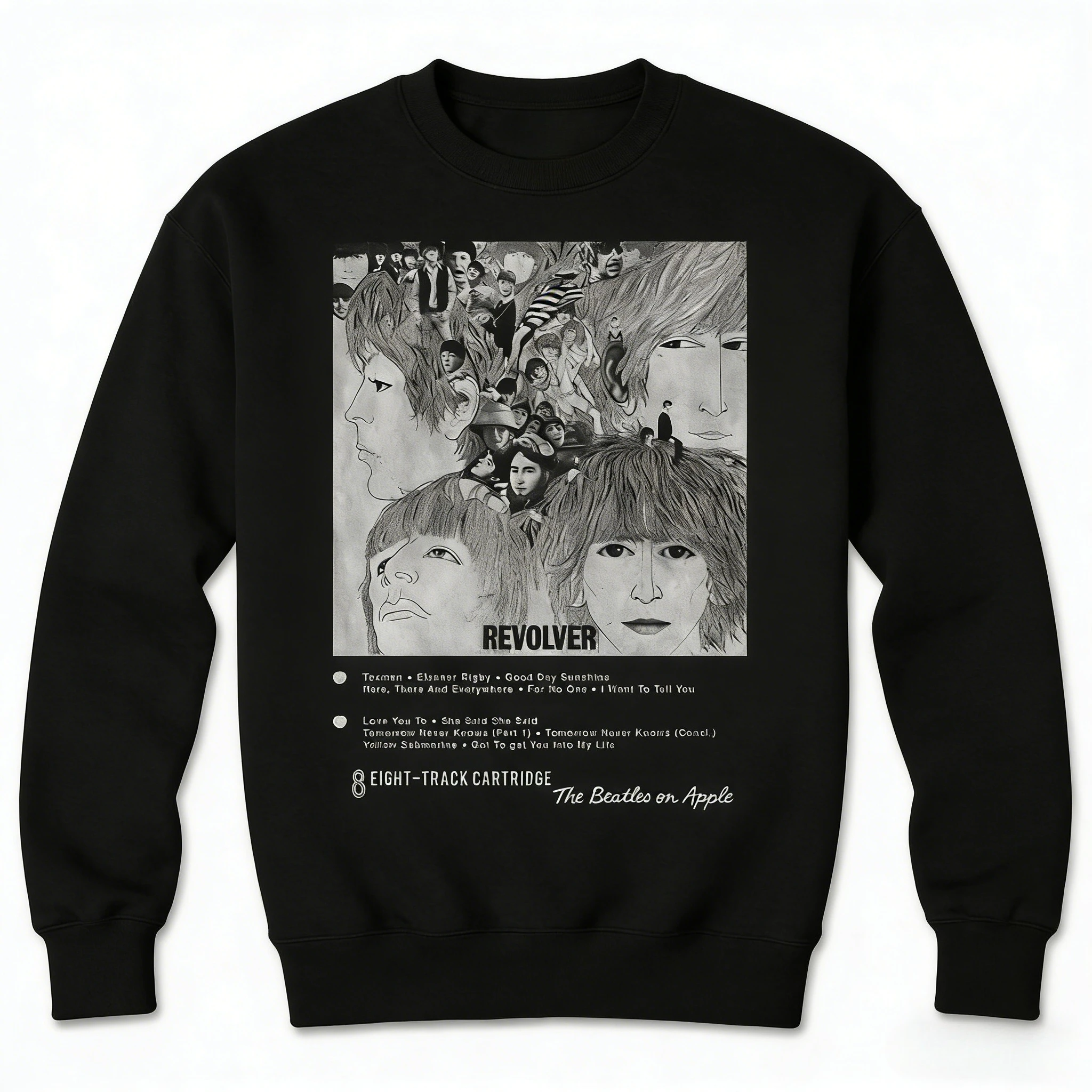 The Beatles Revolver 8 Track Rock Band Merchandise Sudaderas con capucha de otoño/invierno para hombres y mujeres Top deportivo informal de lujo