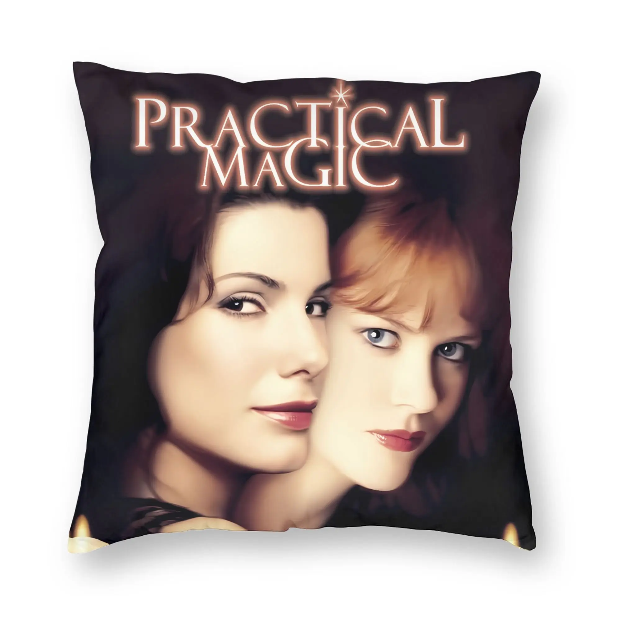 Practical Magic Black White Pillow Case  Soft Pillow Cover For Office Car Home Decor Morden Pillowcases