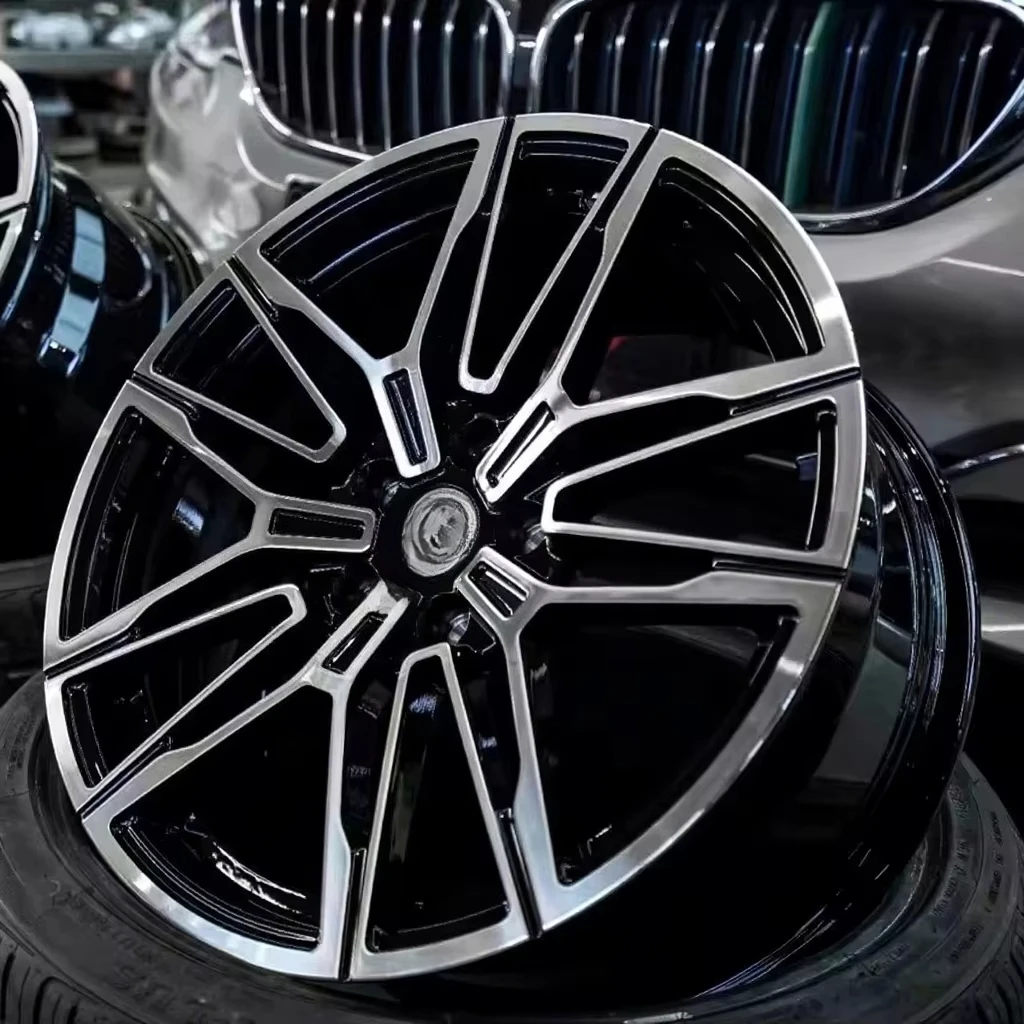 

Forged alloy wheels matte black mesh design new 108mm PCD 35mm 5x100