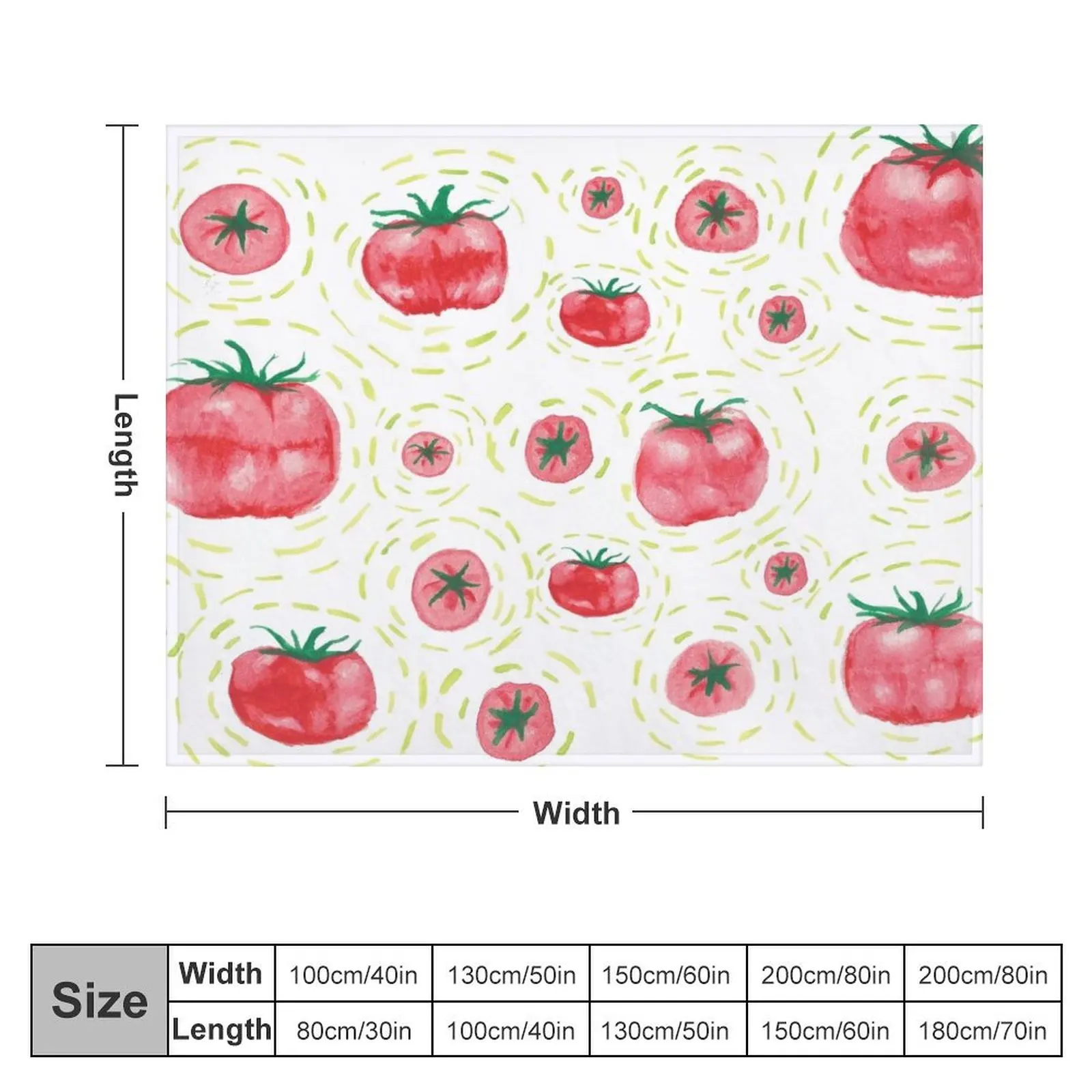 Juicy tomato design Throw Blanket Blankets Sofas Of Decoration blankets ands Single Blankets