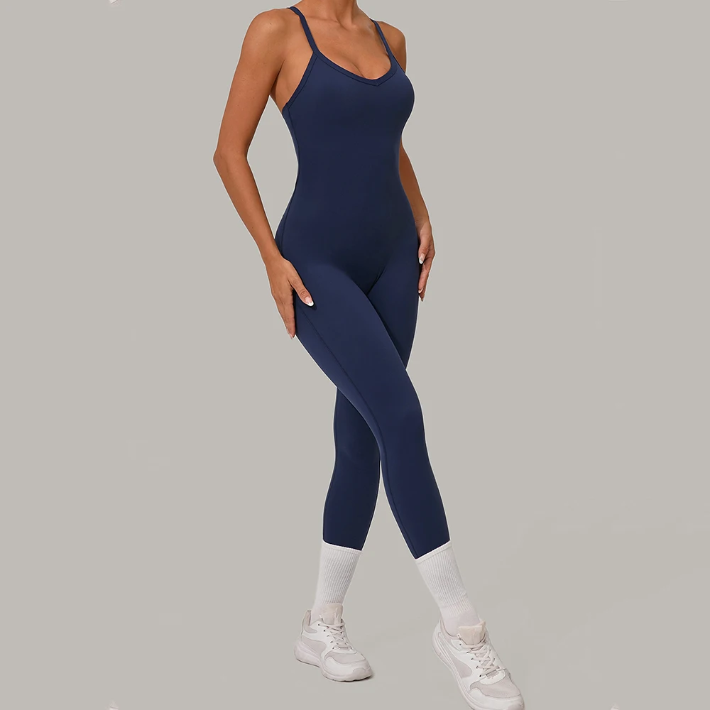 

Sexy Backless One-piece Suit Yoga Set Women Tracksuit Female Rompers Quick Dry Yoga Bodysuits Sports Jumpsuit Workout Clothing