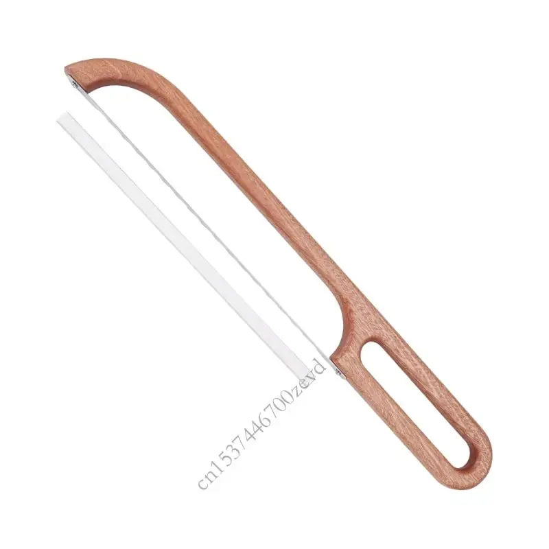 

Professional Bread Sawing Cutter With Ergonomic Wooden Handle And Stainless Steel Blade For Crusty Artisanal Loaves P9YB