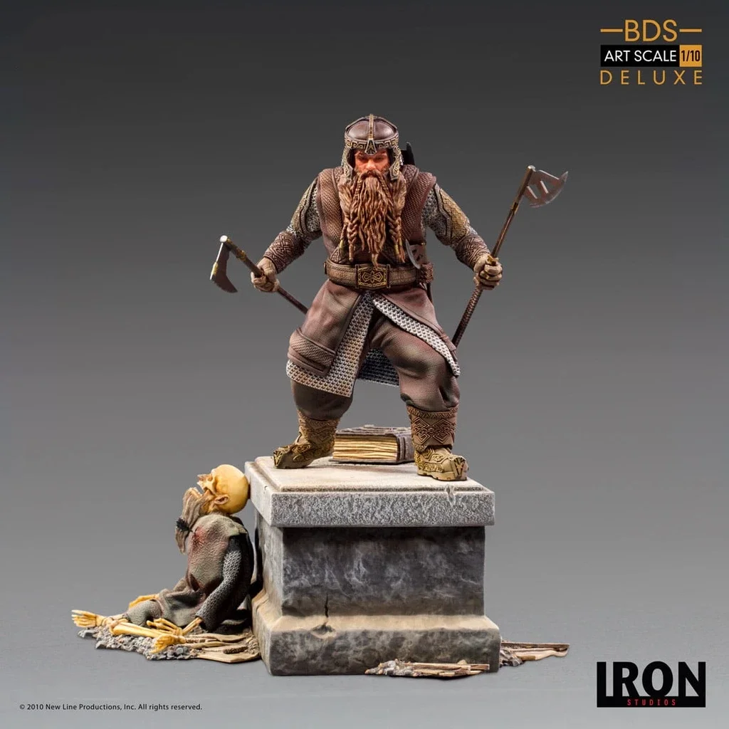 Original Iron Studios Gimli 1/10 WBLOR29320-10 Limited Edition Deluxe 21cm Figure Model Toys Collectible Ornaments Gift