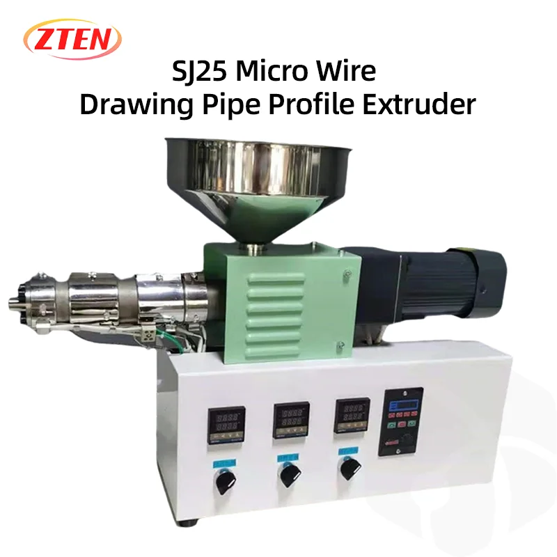 SJ25 Single Screw Extruder Laboratory Bench Extruder Plastic Table Top Polymer Extruder Injection Molding machine for Pla ABS PC