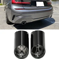 Automotive Exhaust Cover For BMW 3 G20 G21 320d 320i 330i 2020 2021 2022 Muffler Tip Tailpipe Replacement Exhaust System Nozzle