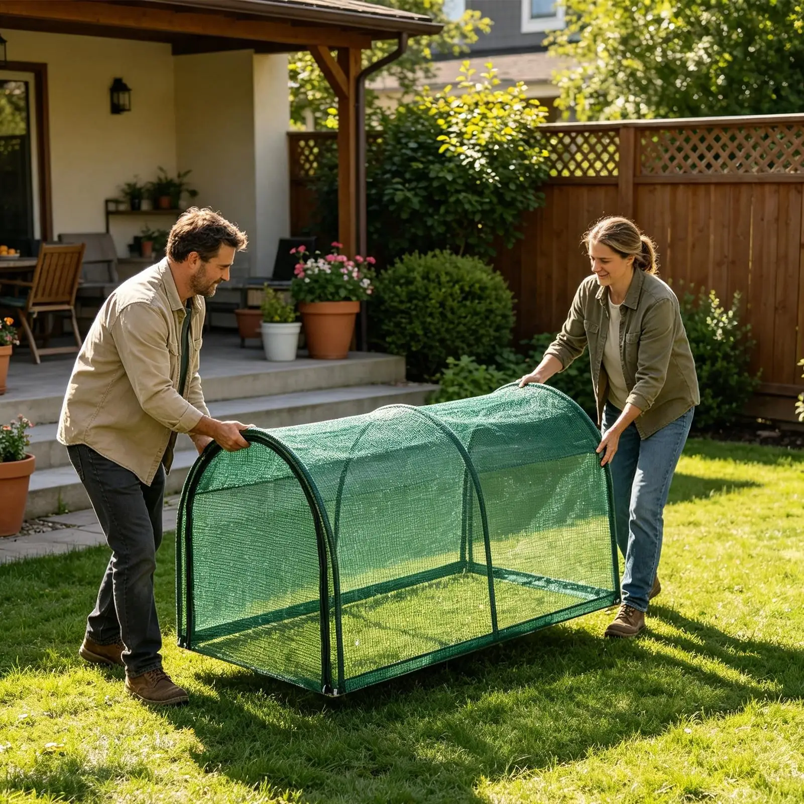 Chicken Tunnels For Yard Foldable Outdoor Garden Tunnel Enclosure With Frame Outdoor Chicken Coop For Garden Yard Patio Deck