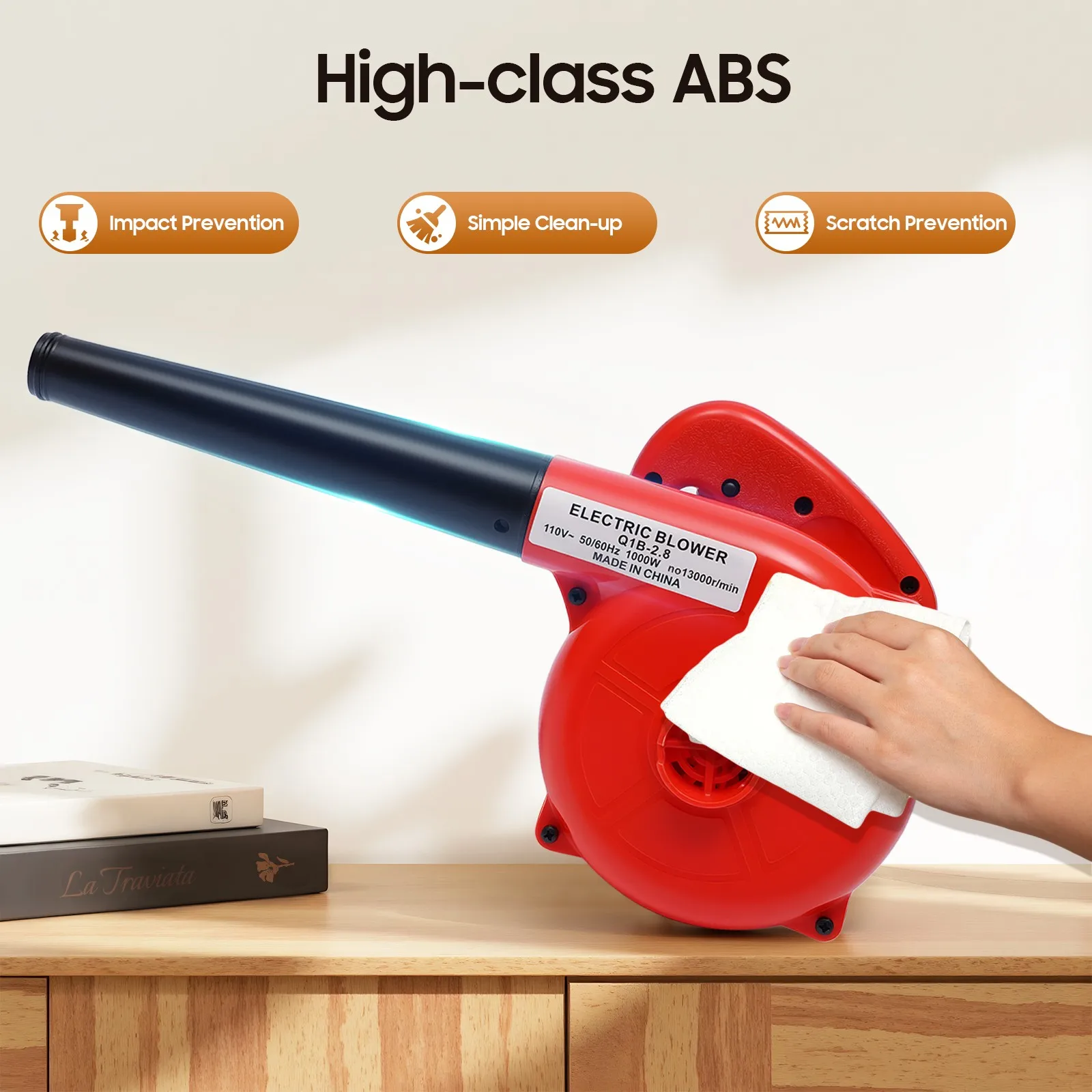 

Compressed Air Duster, Air Blower Computer Dust Cleaner, Electric Handheld Computer Car Dust Air Blower Vacuum Cleaner Tool