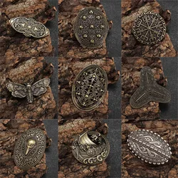 Vintage Norse Mythology Iceland Norse Shield Brooch Medieval Clothing Fastener Clothes Scarf Cloak Jewelry for Men Women