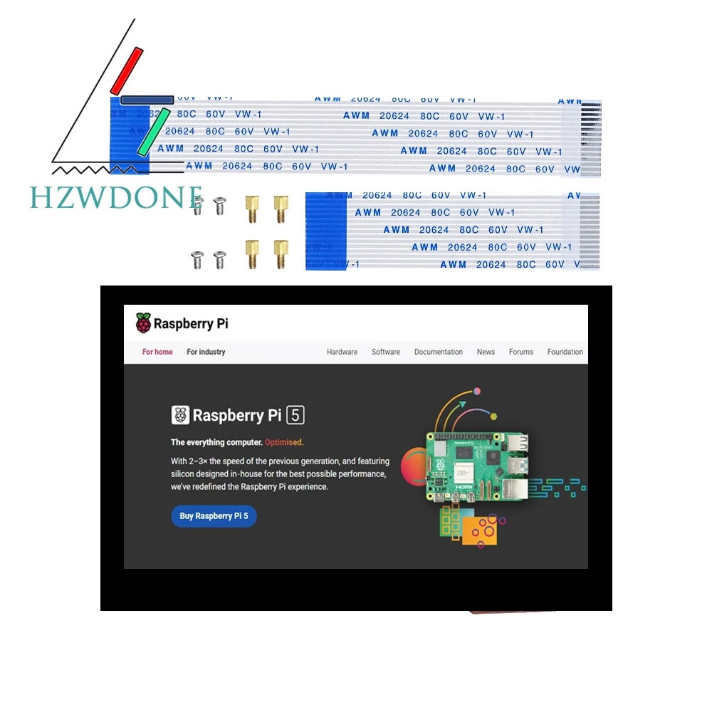 شاشة تعمل باللمس بالسعة وحدة LCD تعمل باللمس متعددة الوظائف لواجهة DSI وmipi وpi وraspberry وraspberry