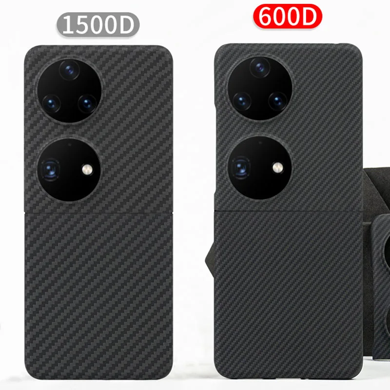 

Case for Huawei Pocket 2 Pocket2 600D Aramid Carbon Fiber Anti-explosion Flip Mobile Phone Protective Cover Protection Shell