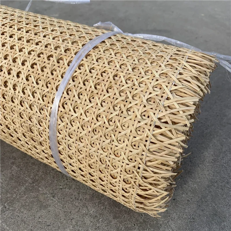 Decoração octogonal natural do Webbing da cana do Rattan, Indonésia real, material do reparo da mobília, 35-55cm largamente, comprimento 0.5-2 m