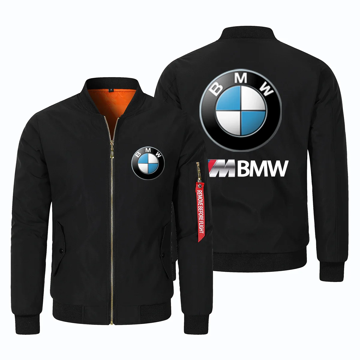 2025 New BMW Men's Warm Jacket BMW 2D Printed Cycling Zipper with Velvet Jacket Motorcycle Windproof Jacket BMW Men's Urban